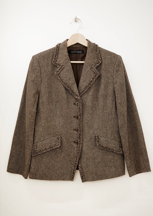 ANNE KLEIN wool blazer