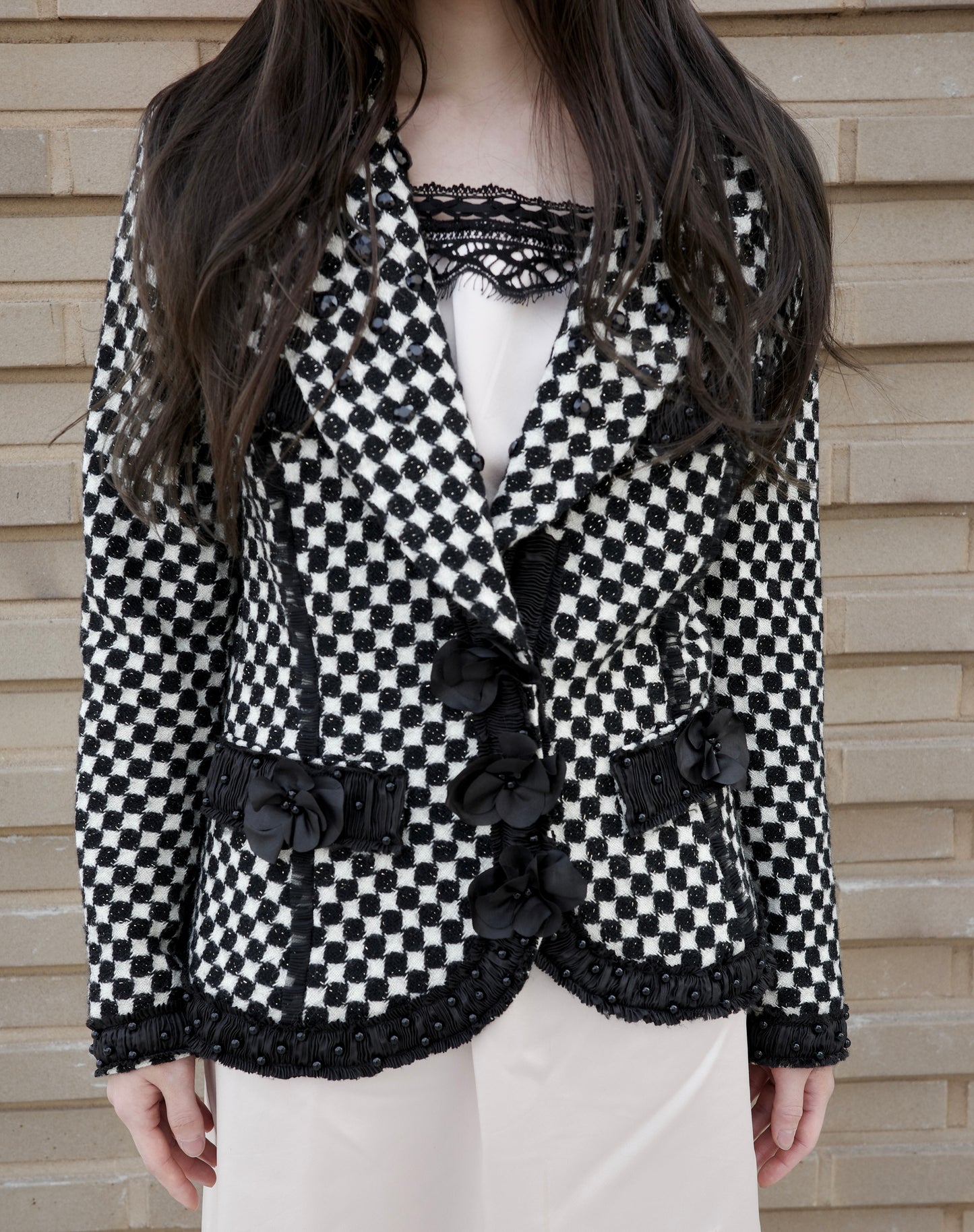 VINTAGE wool dote blazer
