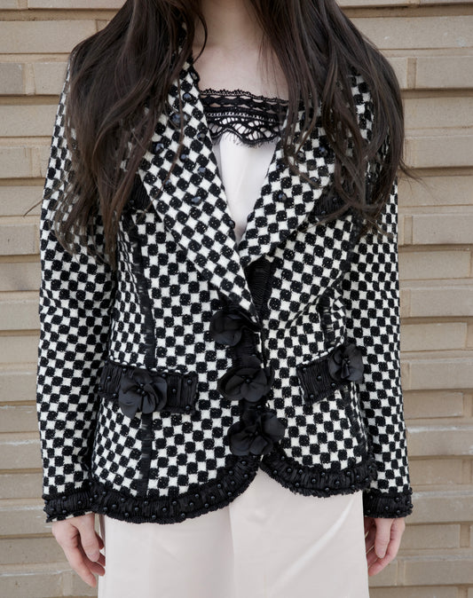 VINTAGE wool dote blazer